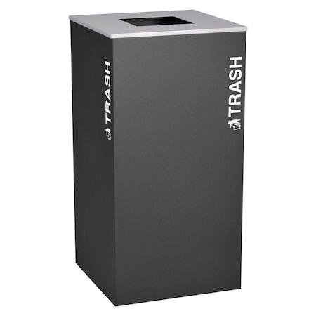 Hot House Designs 36 Gallon Trash Recycling Bin, Black HO3513953